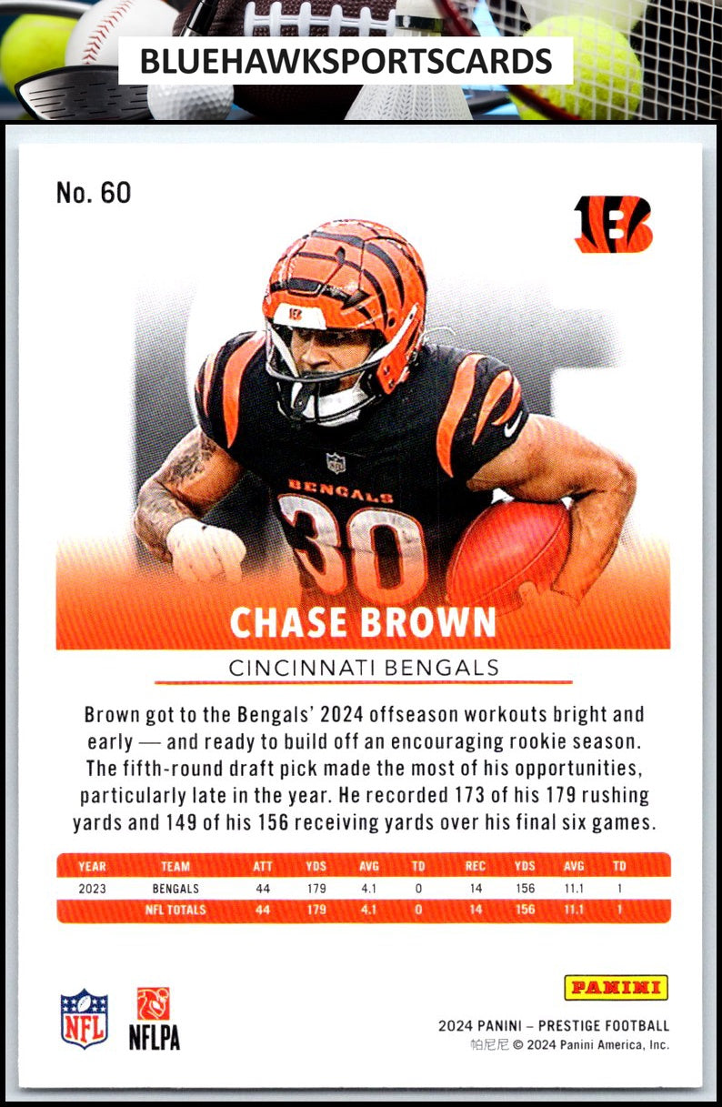2024 Panini Prestige #60 Chase Brown