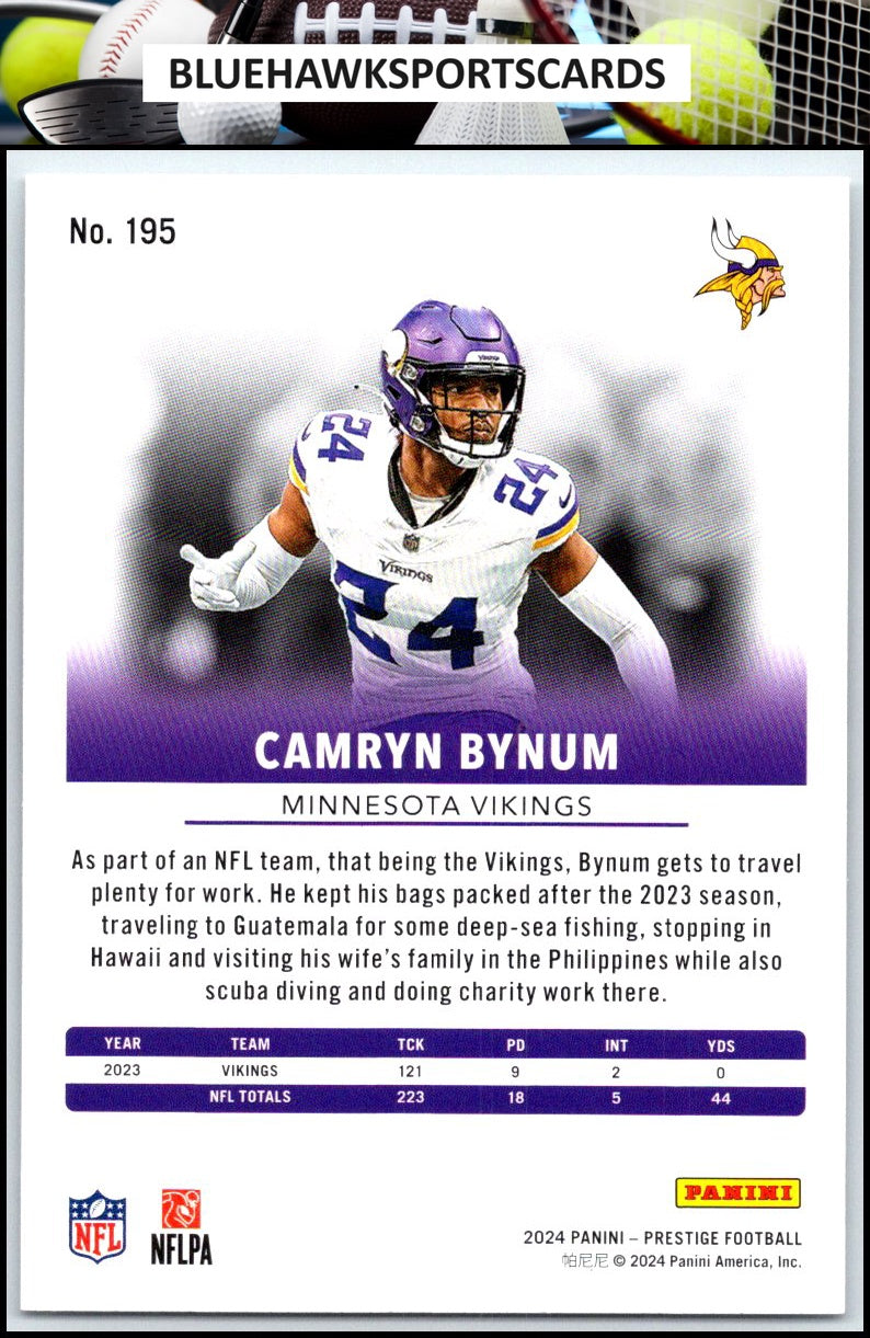 2024 Panini Prestige #195 Camryn Bynum