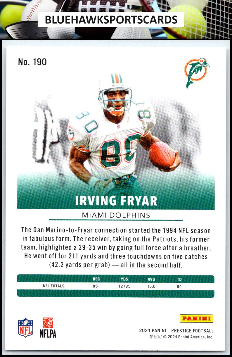 2024 Panini Prestige #190 Irving Fryar