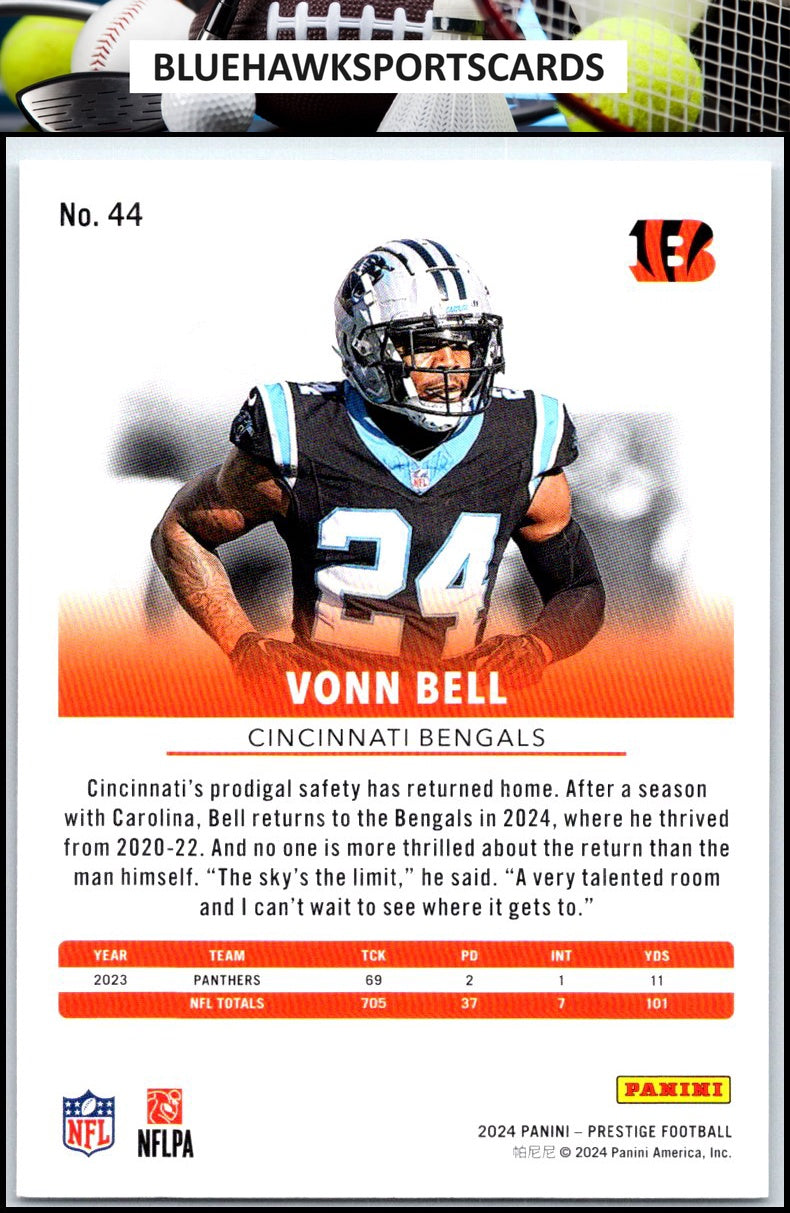 2024 Panini Prestige #44 Vonn Bell