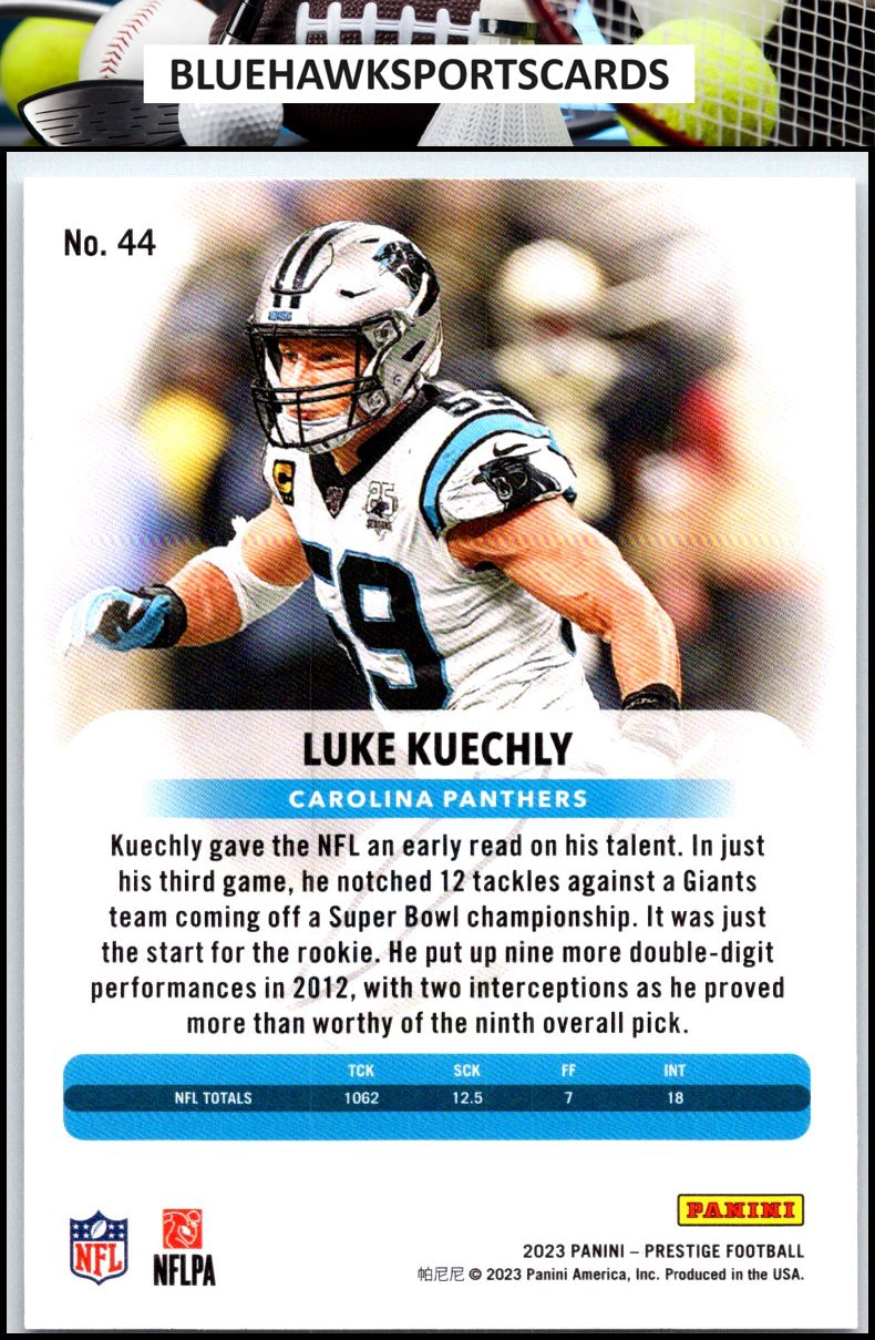 2023 Panini Prestige #44 Luke Kuechly