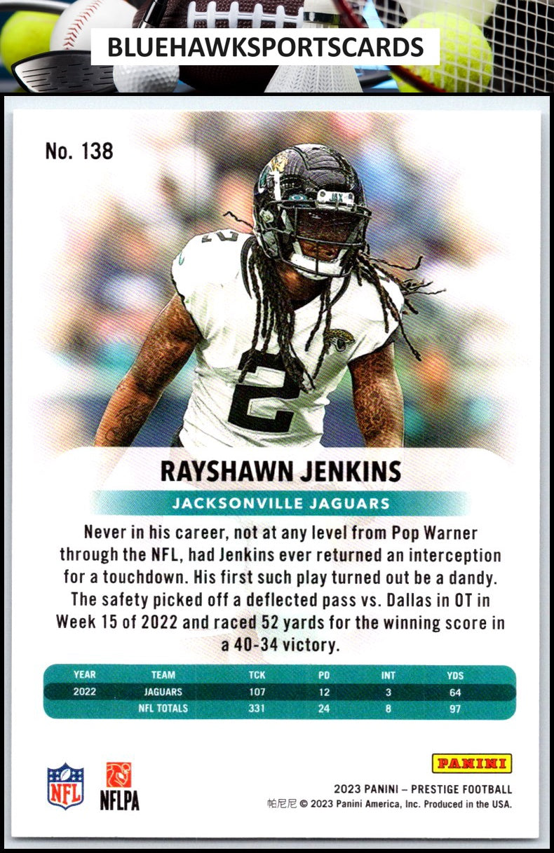 2023 Panini Prestige #138 Rayshawn Jenkins