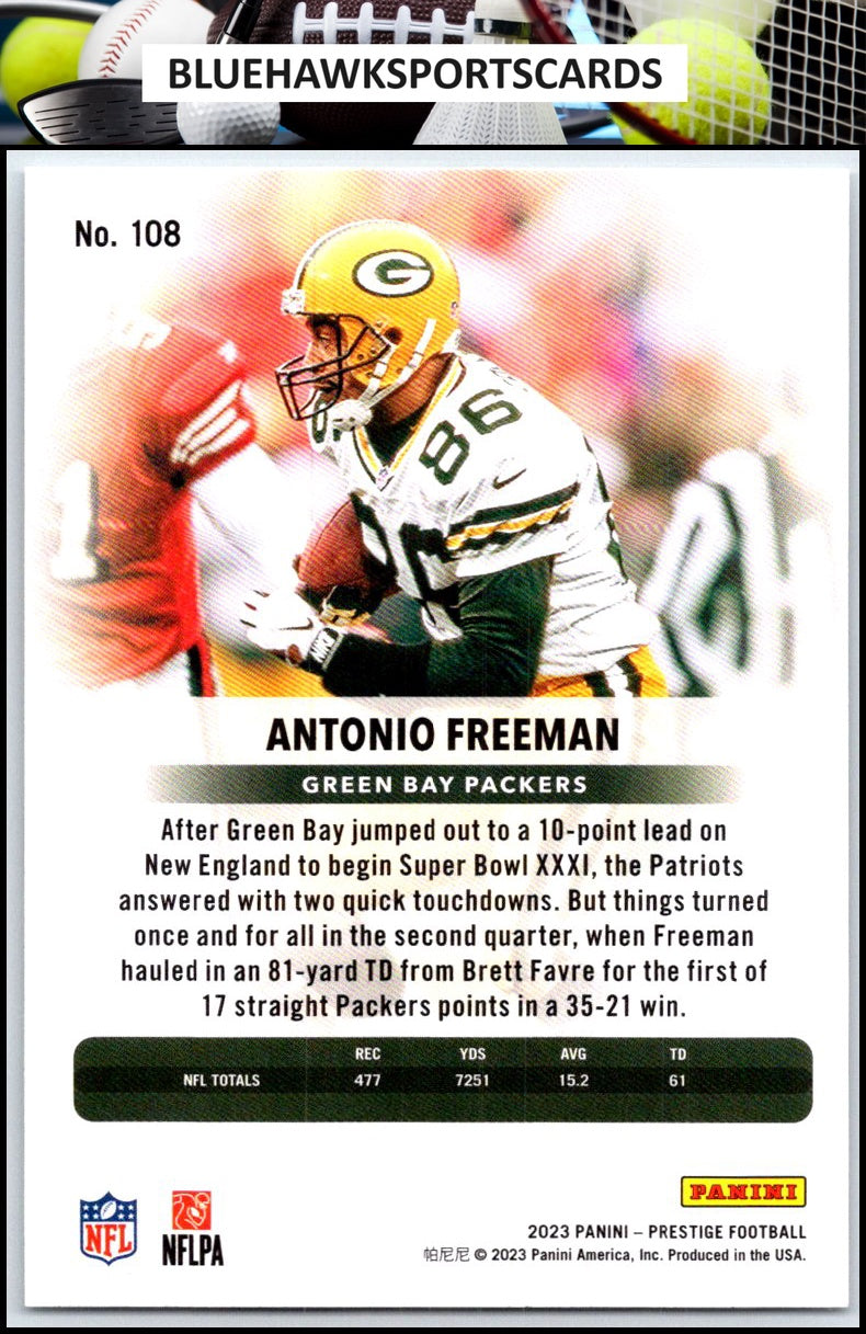 2023 Panini Prestige #108 Antonio Freeman