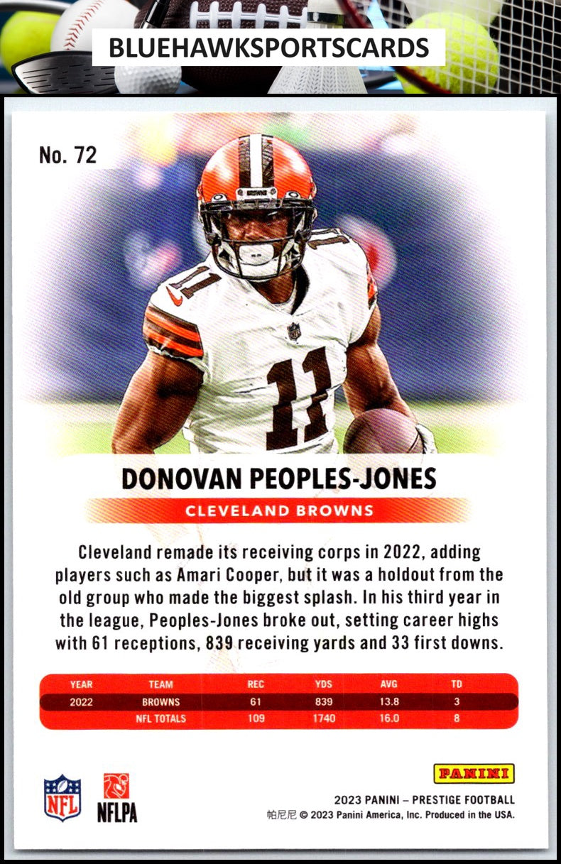 2023 Panini Prestige #72 Donovan Peoples-Jones