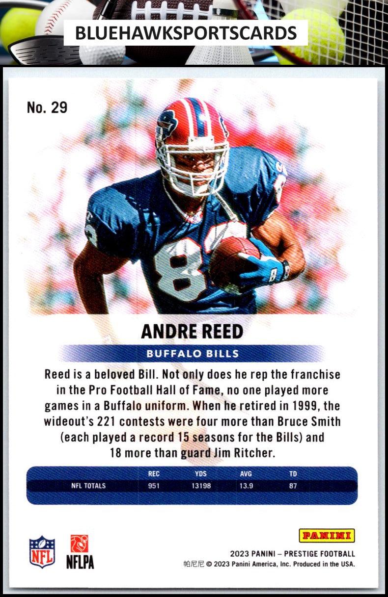 2023 Panini Prestige #29 Andre Reed