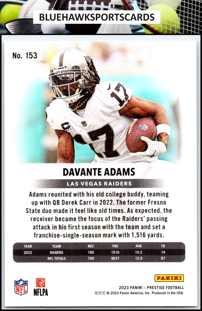 2023 Panini Prestige #153 Davante Adams