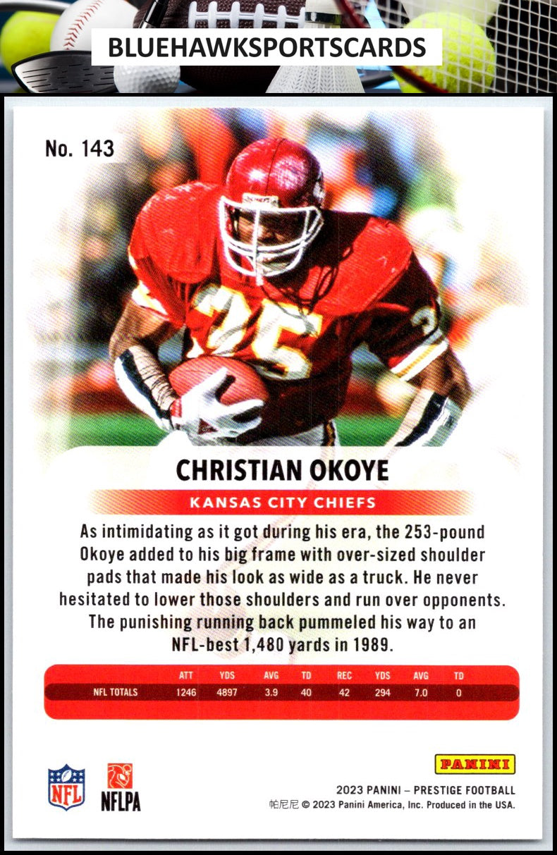 2023 Panini Prestige #143 Christian Okoye