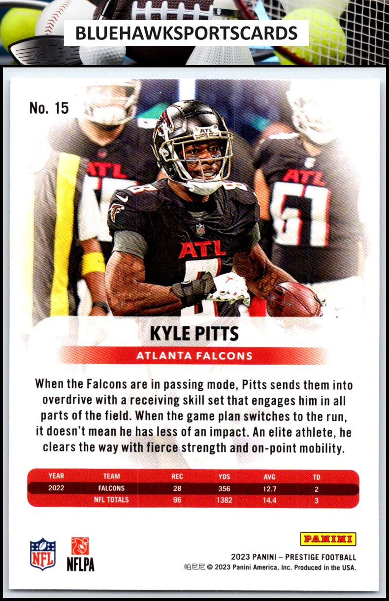 2023 Panini Prestige #15 Kyle Pitts