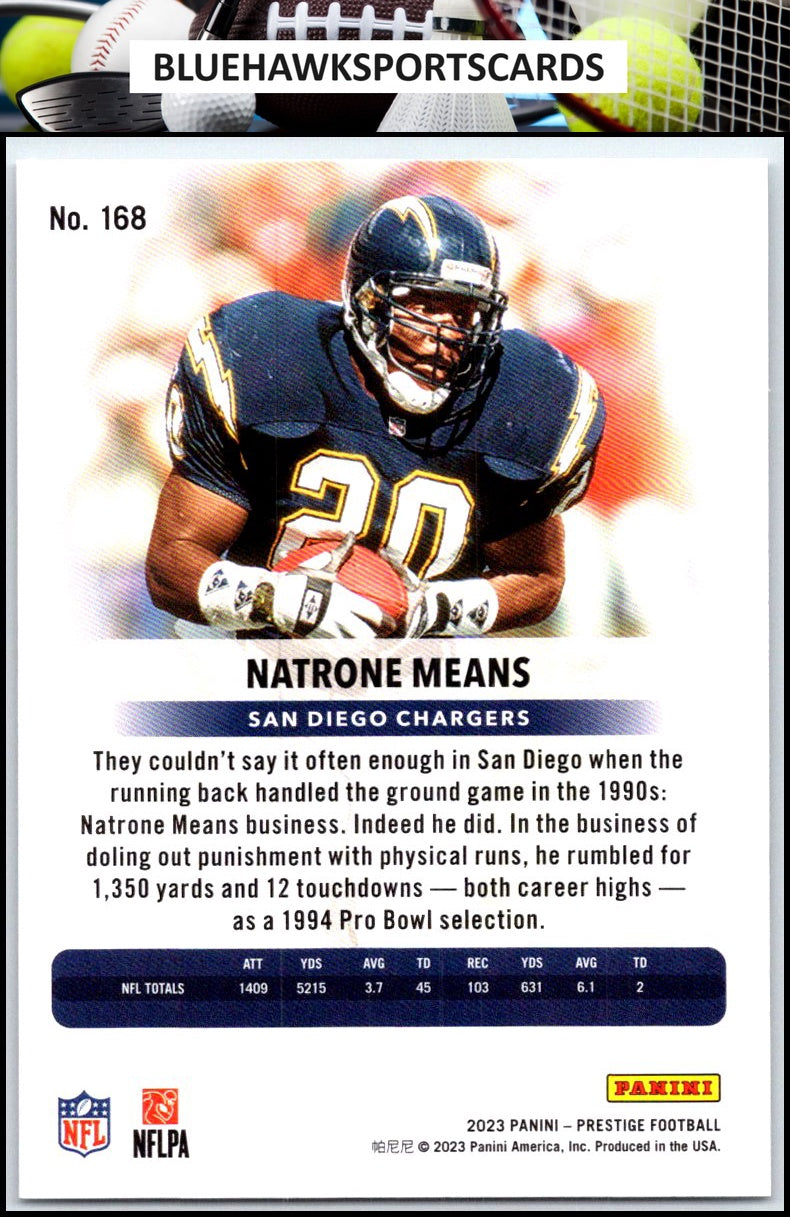 2023 Panini Prestige #168 Natrone Means