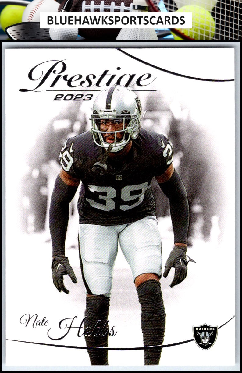 2023 Panini Prestige #158 Nate Hobbs