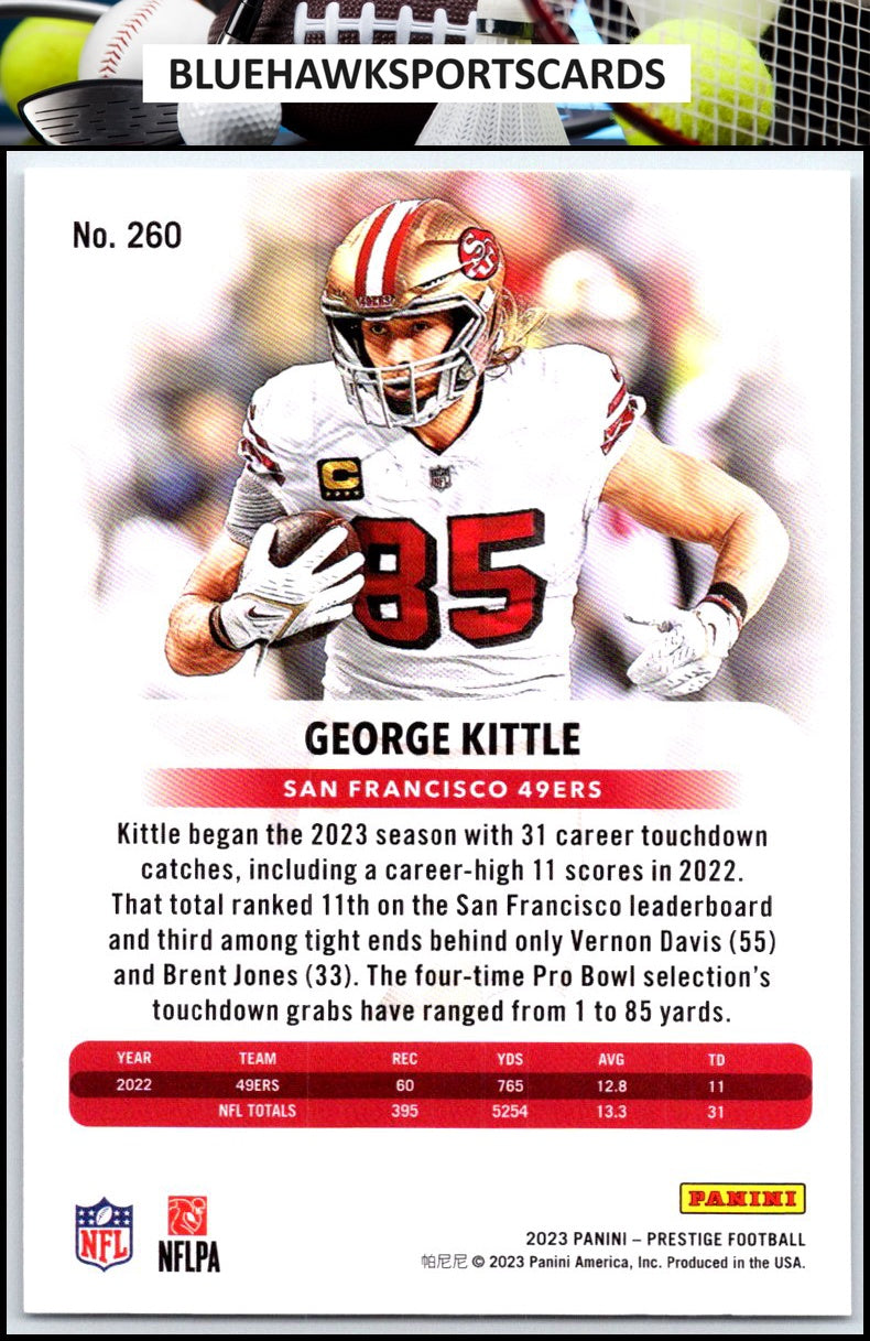 2023 Panini Prestige #260 George Kittle