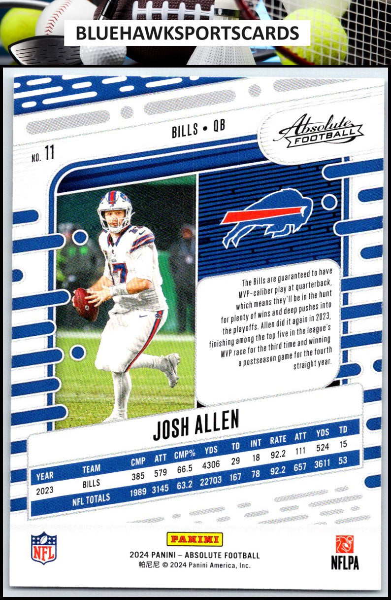 2024 Panini Absolute #11 Josh Allen Retail