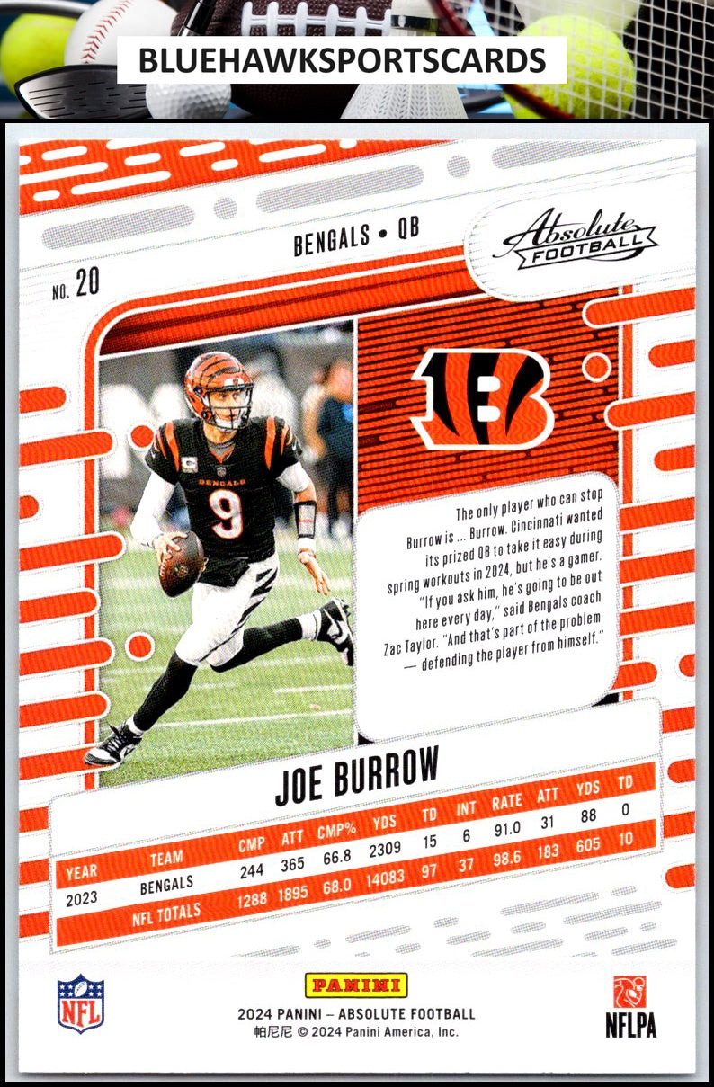 2024 Panini Absolute #20 Joe Burrow Retail