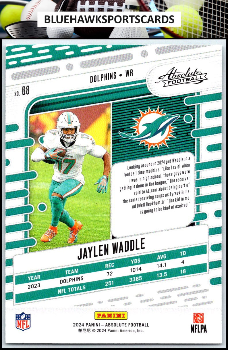 2024 Panini Absolute #68 Jaylen Waddle Retail