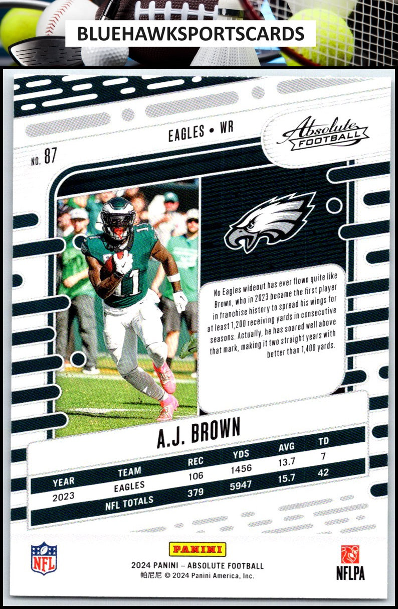 2024 Panini Absolute #87 A.J. Brown Retail