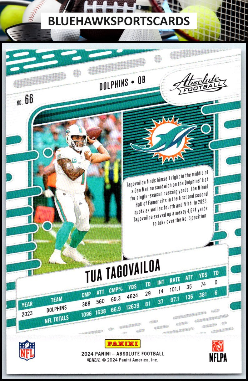 2024 Panini Absolute #66 Tua Tagovailoa Retail