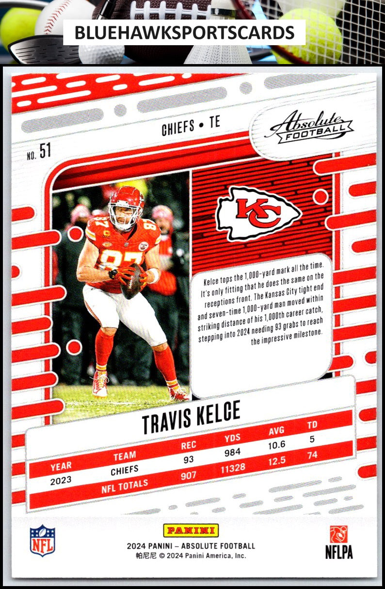 2024 Panini Absolute #51 Travis Kelce Retail