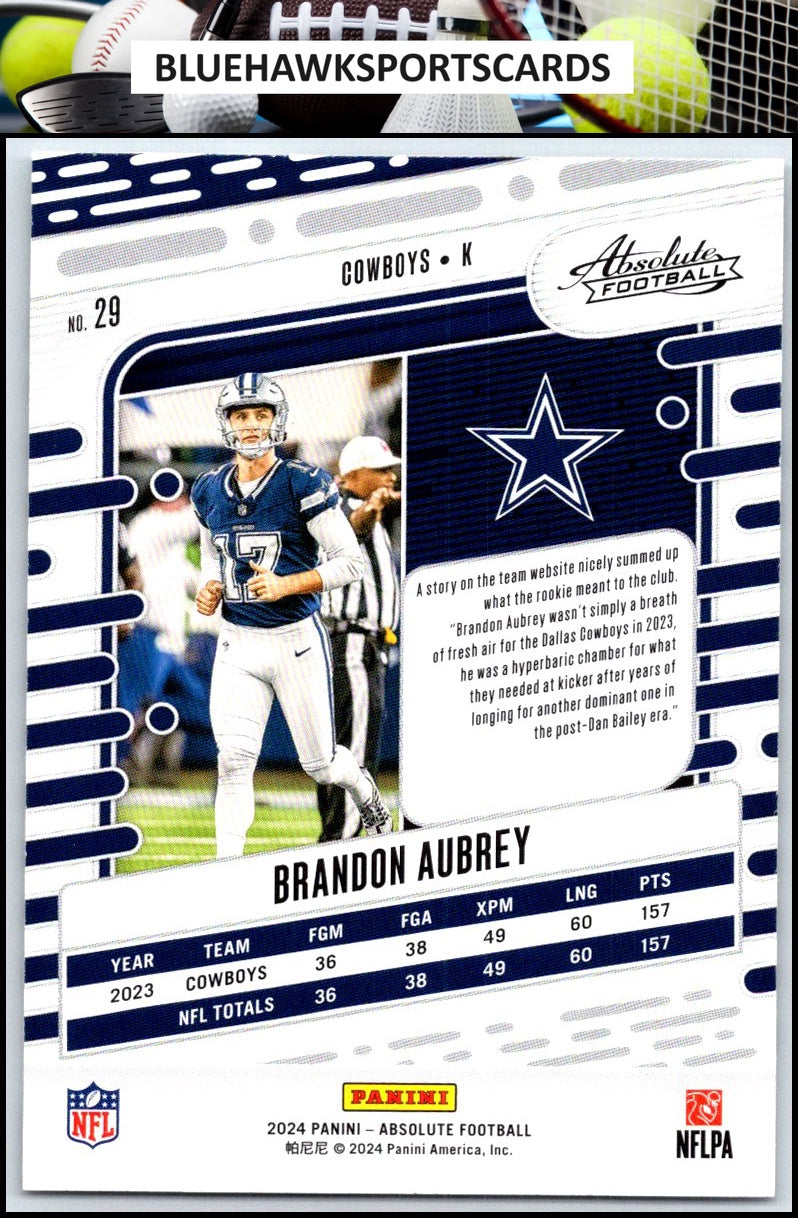 2024 Panini Absolute #29 Brandon Aubrey Retail