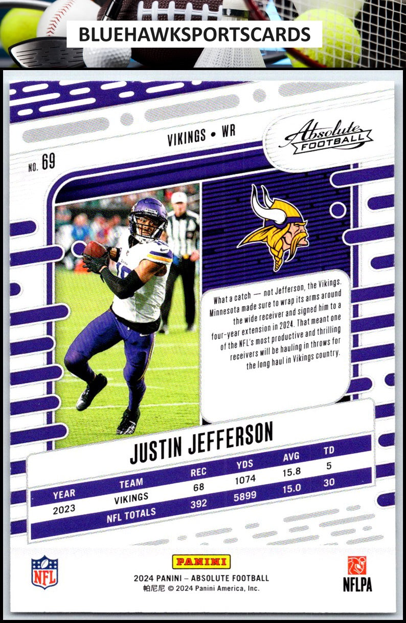 2024 Panini Absolute #69 Justin Jefferson Retail