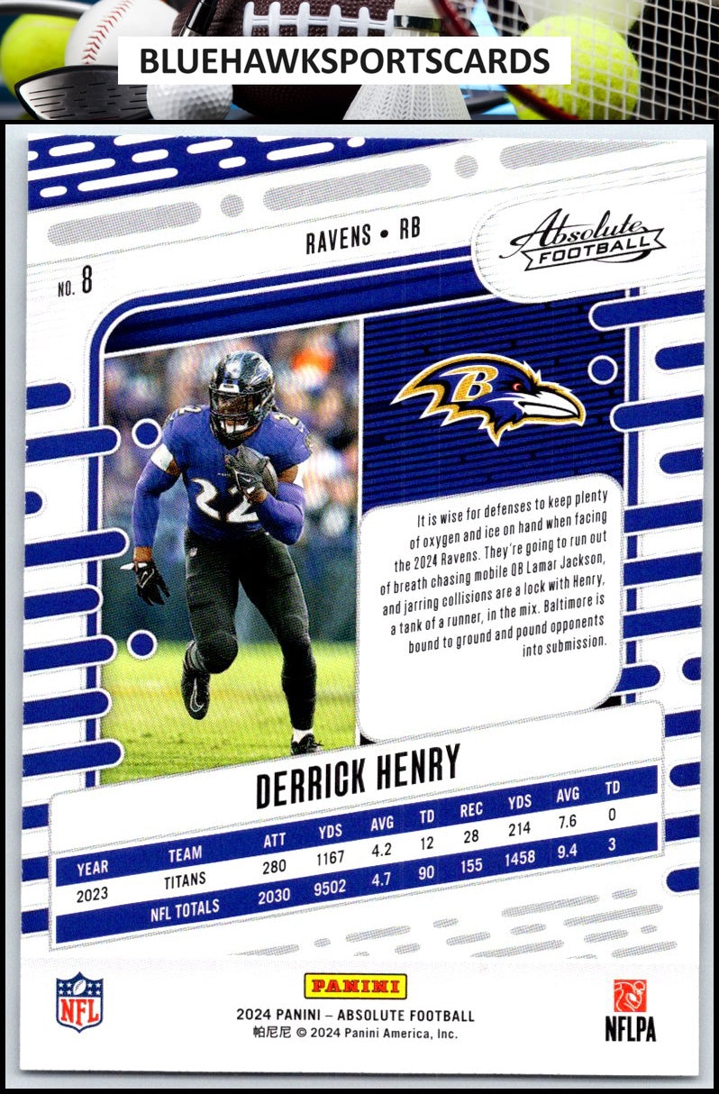 2024 Panini Absolute #8 Derrick Henry Retail