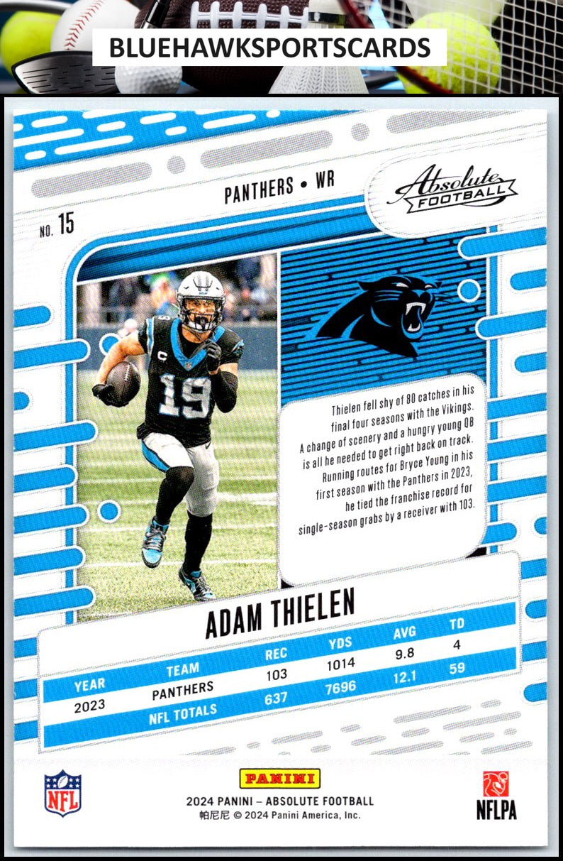 2024 Panini Absolute #15 Adam Thielen Retail