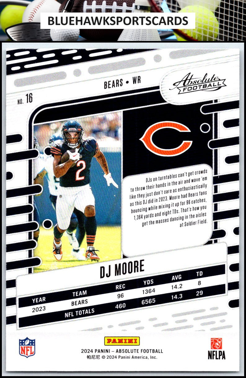 2024 Panini Absolute #16 DJ Moore Retail