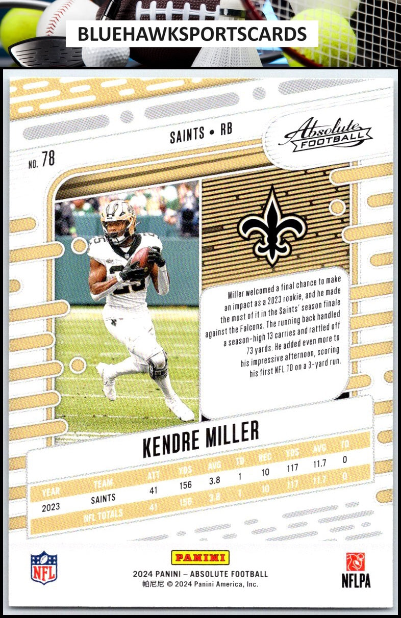 2024 Panini Absolute #78 Kendre Miller Retail