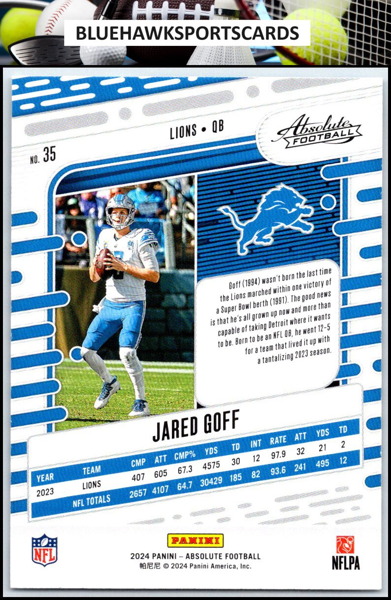 2024 Panini Absolute #35 Jared Goff Retail