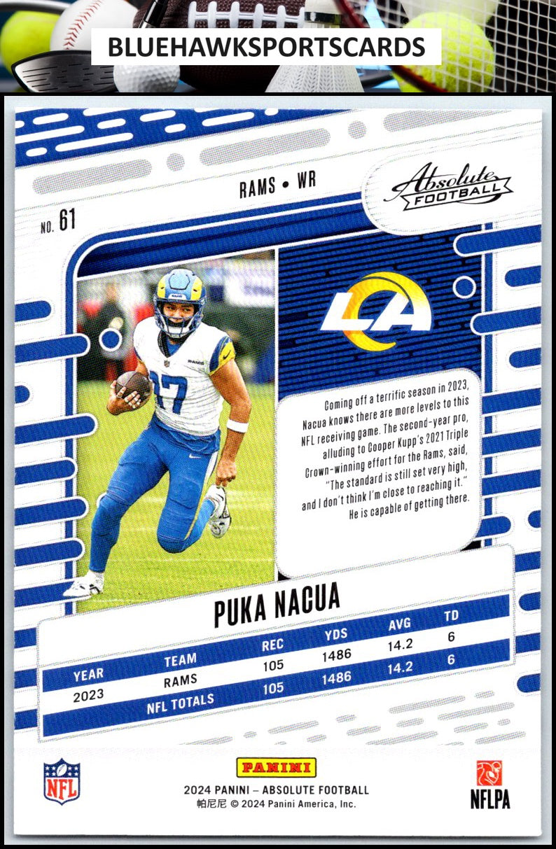 2024 Panini Absolute #61 Puka Nacua Retail