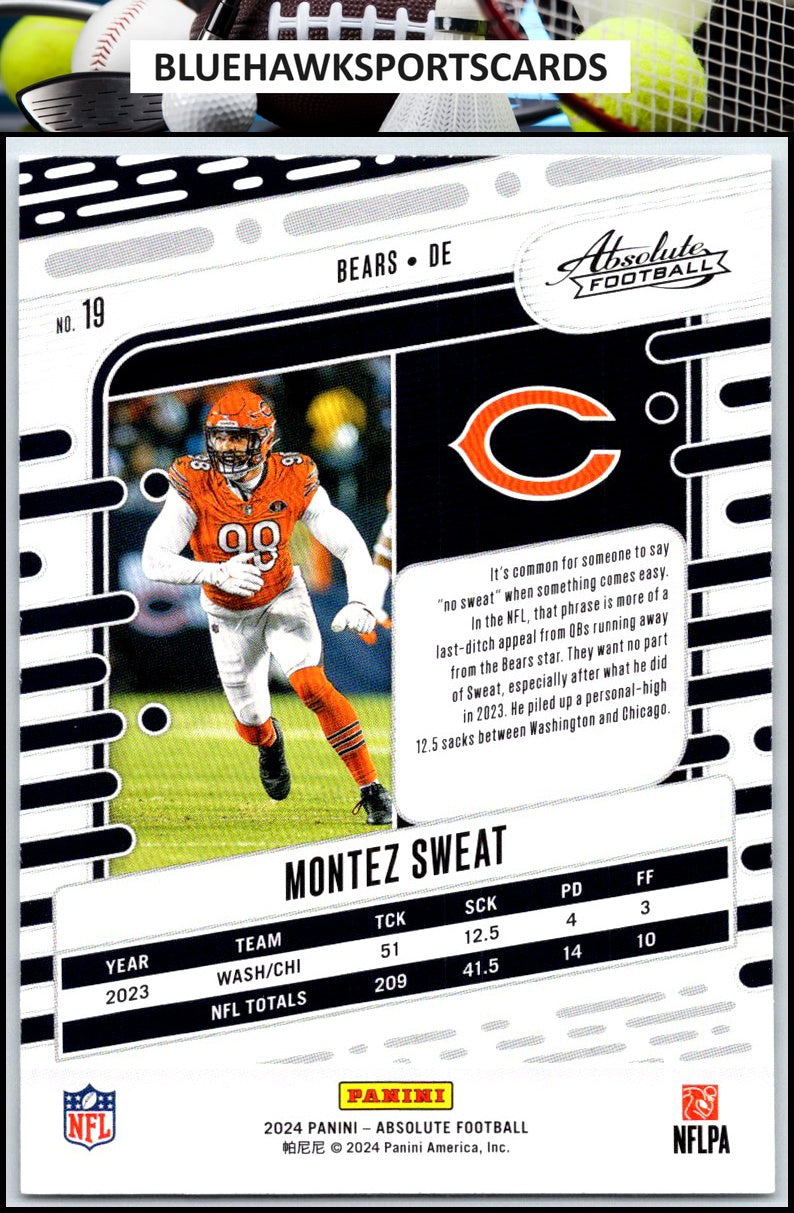 2024 Panini Absolute #19 Montez Sweat Retail