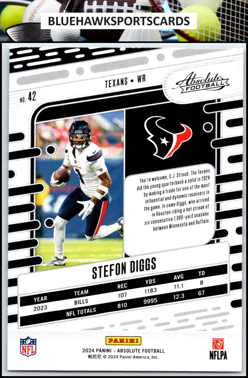 2024 Panini Absolute #42 Stefon Diggs Retail