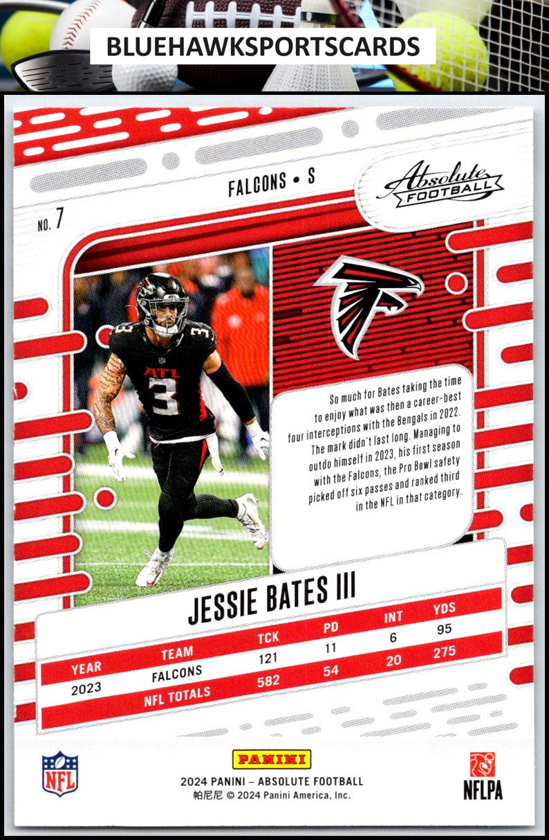 2024 Panini Absolute #7 Jessie Bates III Retail