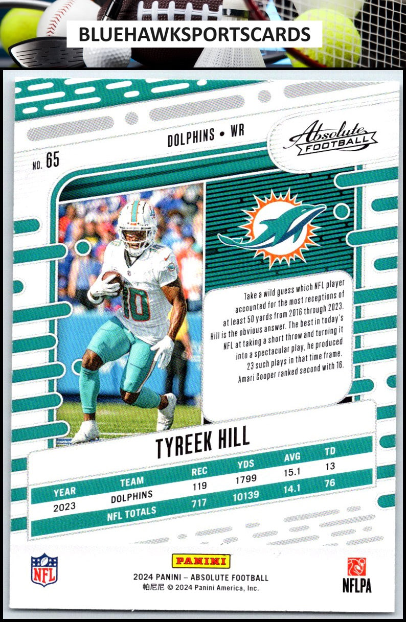 2024 Panini Absolute #65 Tyreek Hill Retail