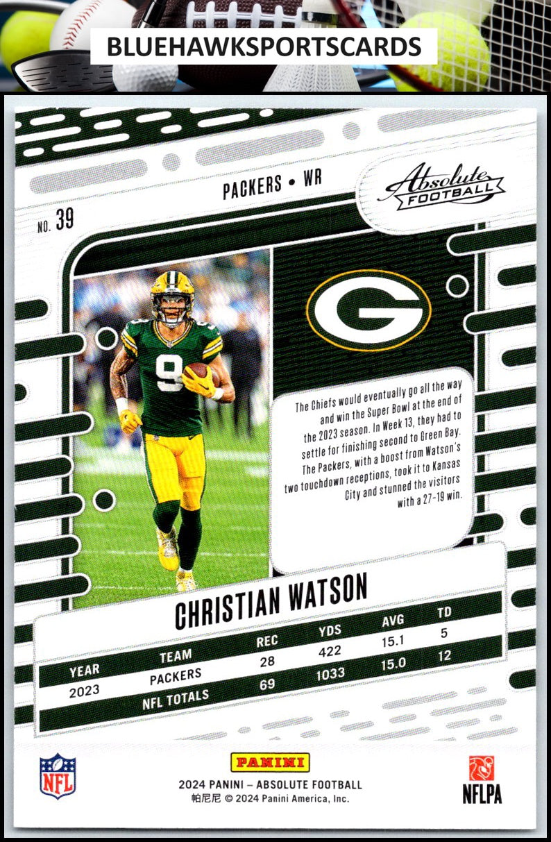 2024 Panini Absolute #39 Christian Watson Retail