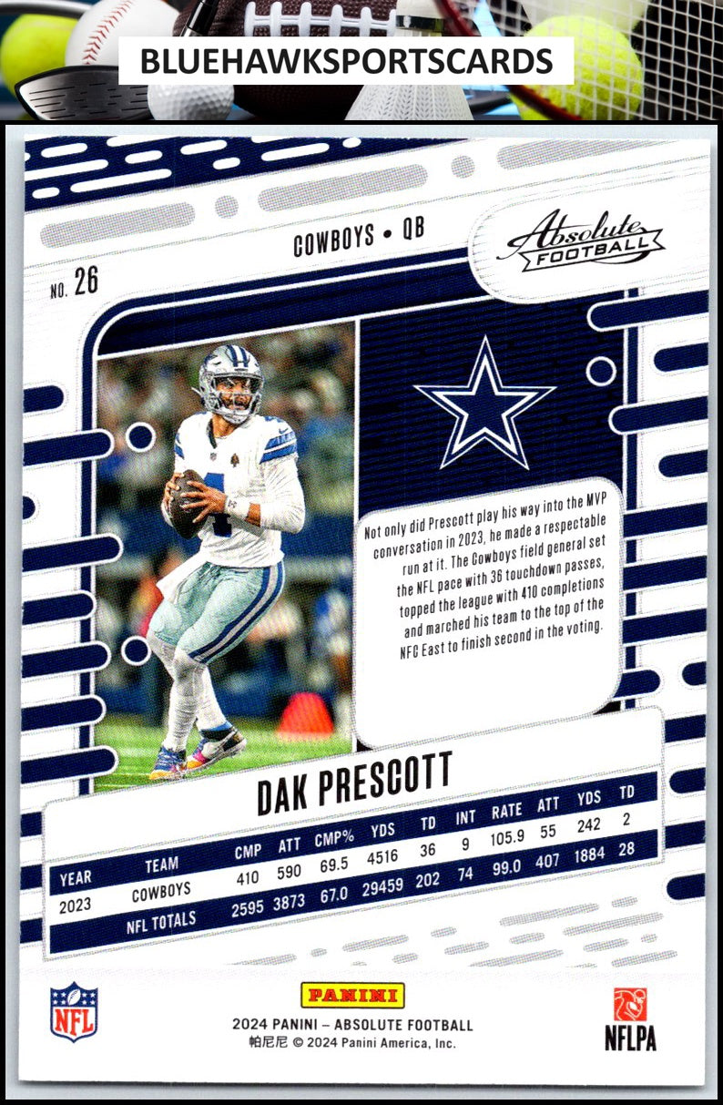 2024 Panini Absolute #26 Dak Prescott Retail