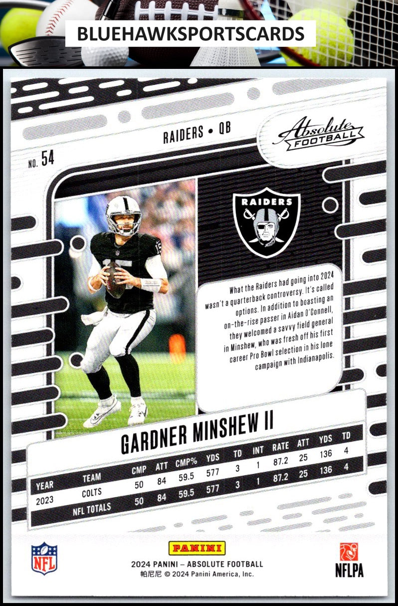 2024 Panini Absolute #54 Gardner Minshew II Retail