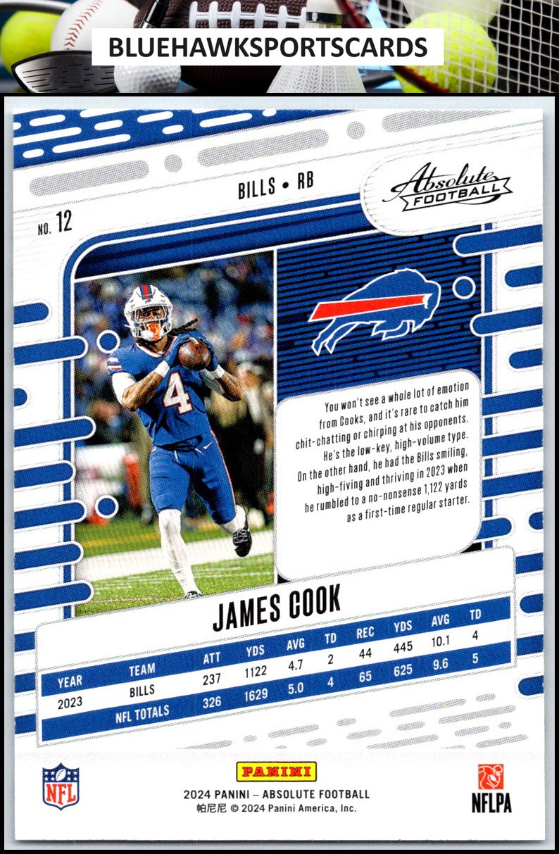 2024 Panini Absolute #12 James Cook Retail