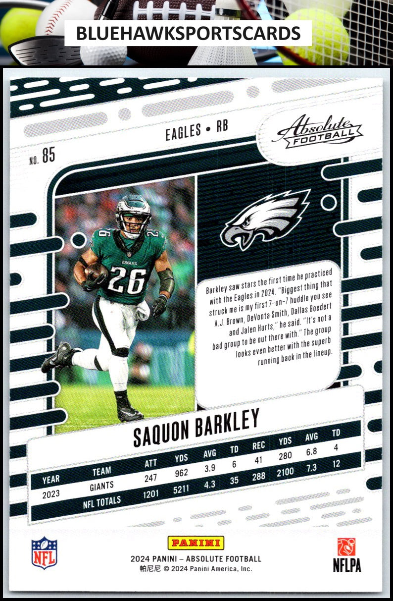 2024 Panini Absolute #85 Saquon Barkley Retail