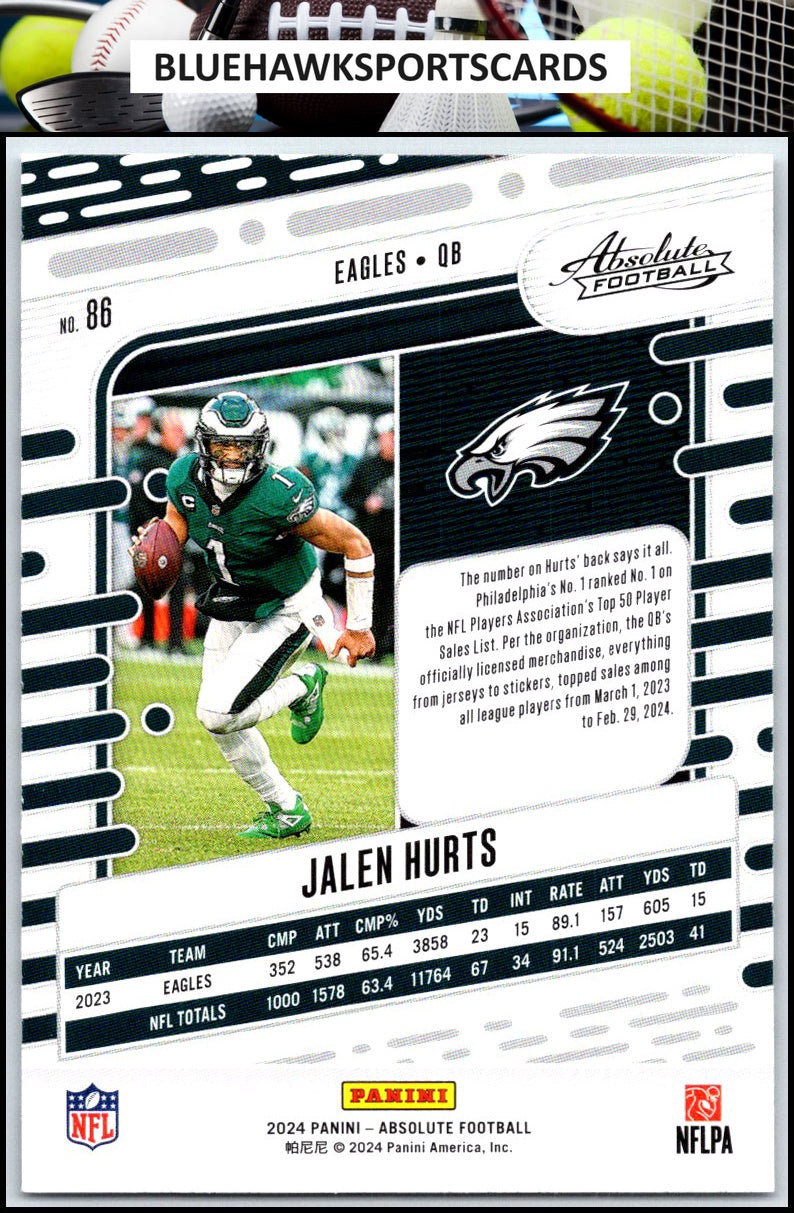 2024 Panini Absolute #86 Jalen Hurts Retail