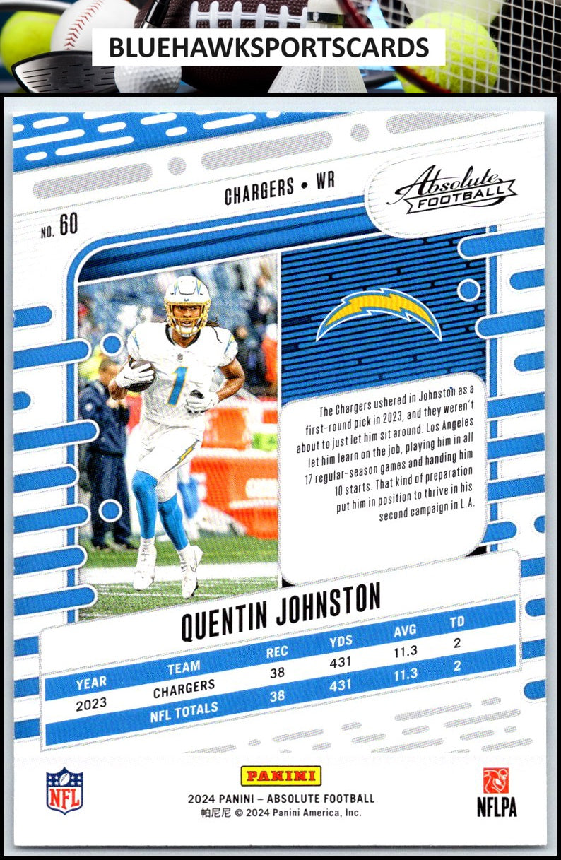 2024 Panini Absolute #60 Quentin Johnston Retail