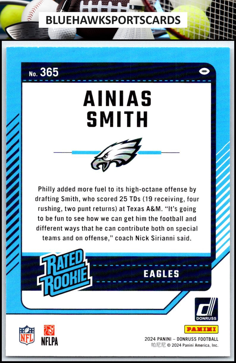 2024 Donruss #365 Ainias Smith