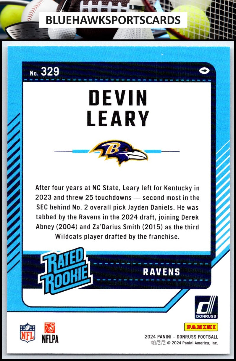 2024 Donruss #329 Devin Leary
