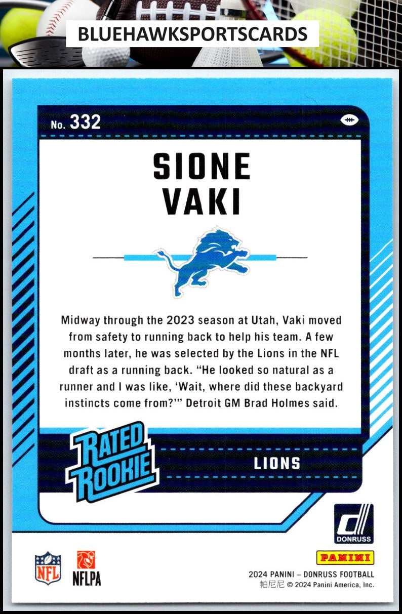 2024 Donruss #332 Sione Vaki