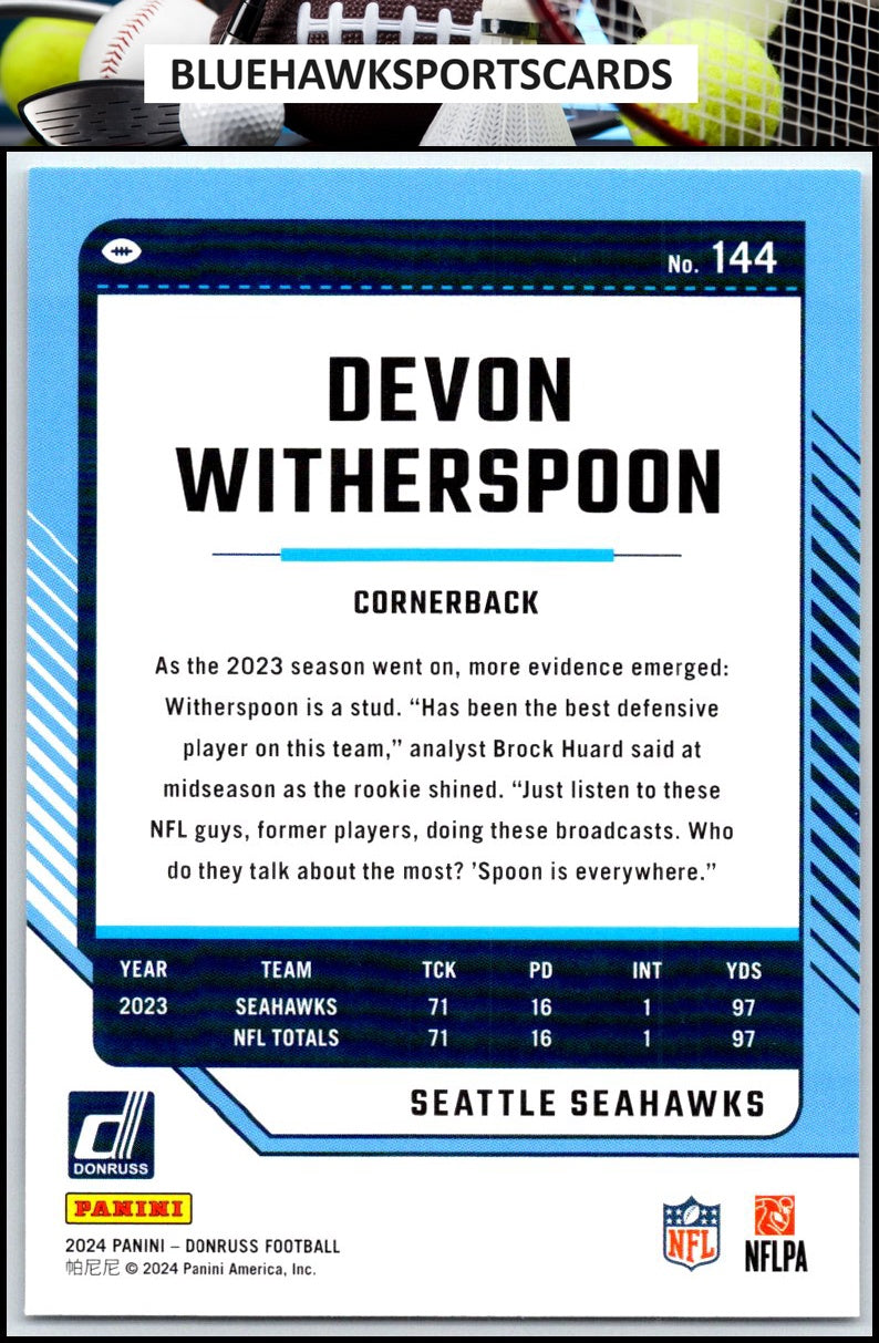 2024 Donruss #144 Devon Witherspoon