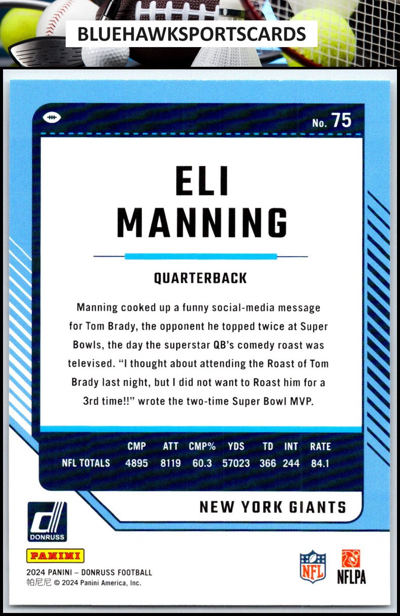 2024 Donruss #75 Eli Manning