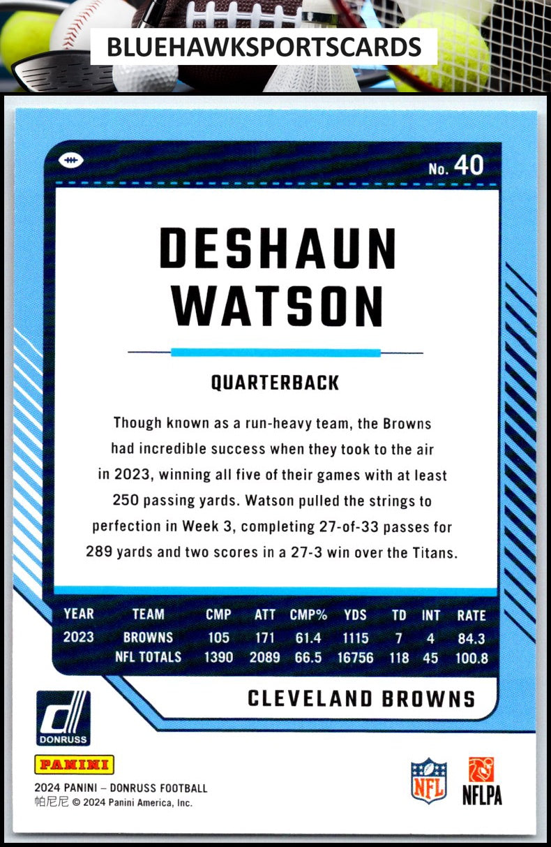 2024 Donruss #40 Deshaun Watson