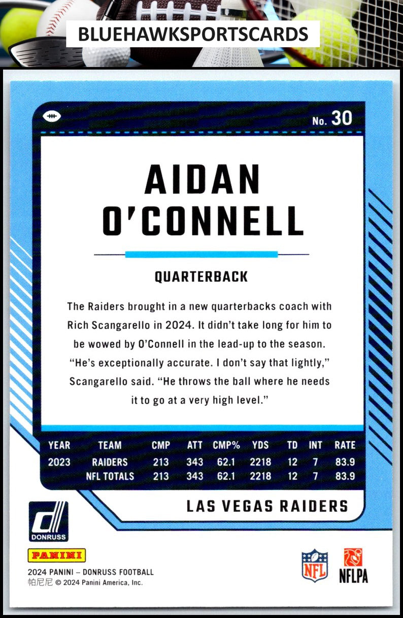 2024 Donruss #30 Aidan O'Connell
