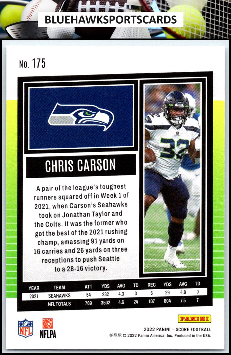2022 Score #175 Chris Carson