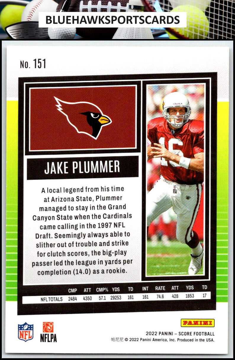 2022 Score #151 Jake Plummer Gold