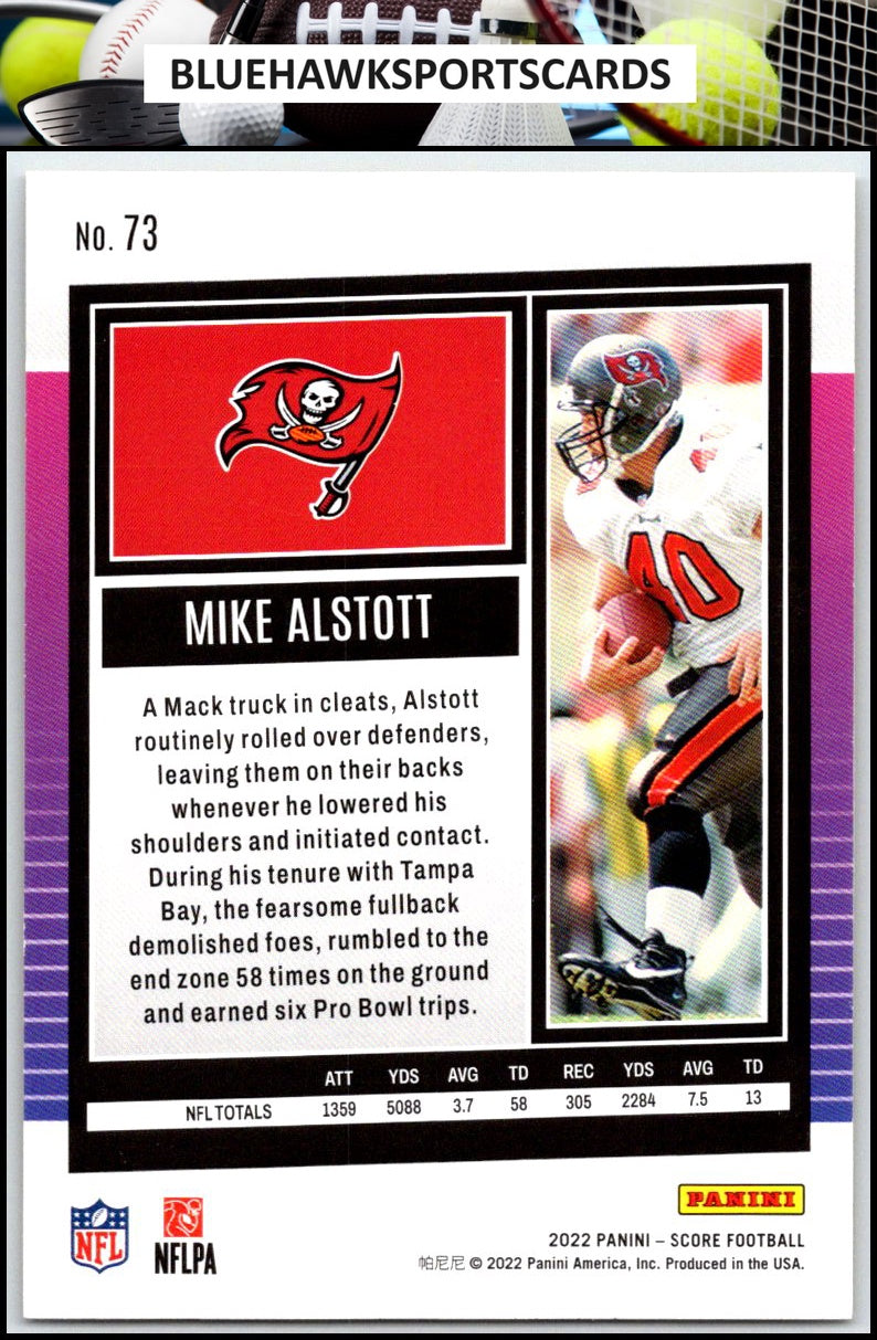 2022 Score #73 Mike Alstott Gold
